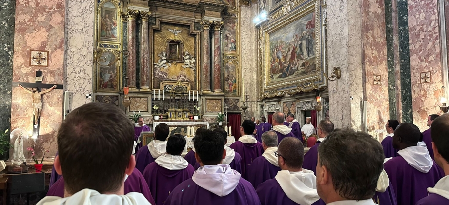 La Embajada de Colombia ante la Santa Sede asistió a la Santa Misa de exequias de Fray Orlando Rueda Acevedo