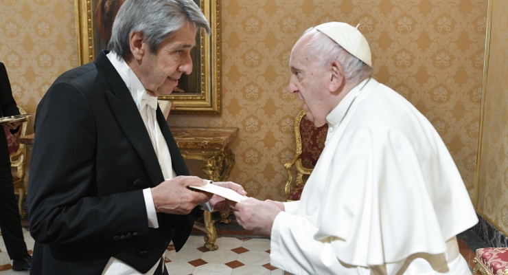 Nuevo embajador de Colombia ante la Santa Sede, Alberto Ospina, presentó cartas credenciales ante Su Santidad El Papa Francisco